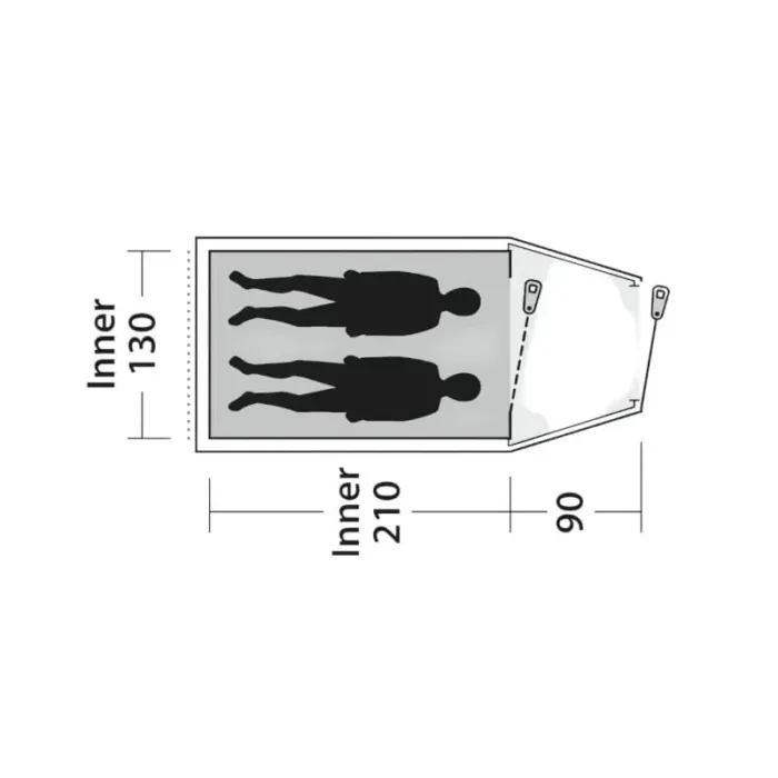 Telk Outwell Earth 2-kohaline